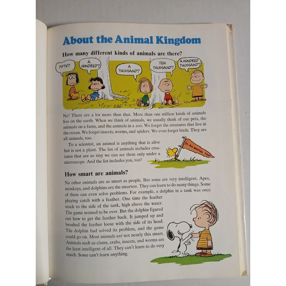 Charlie‎ Brown's Super Book of Questions and Answers 1976 Hard Back Book